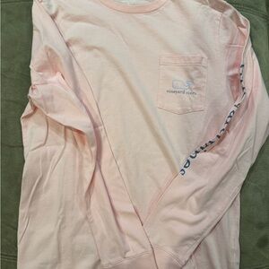 Vineyard Vines Light Pink Long Sleeve Tee